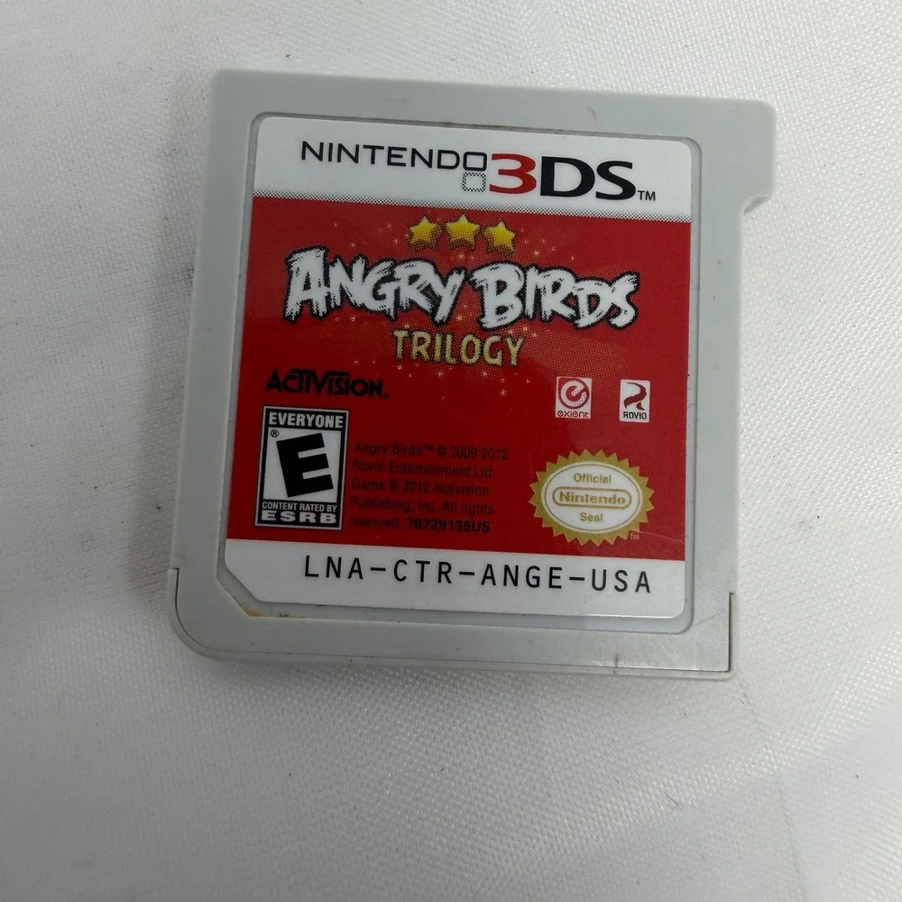Angry Birds Trilogy Nintendo 3DS Game Cartridge LNA-CTR-ANGE-USA Activision E